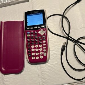 Texas Instrument TI 84 Plus C Graphing Calculator W Cover Tested Raspberry